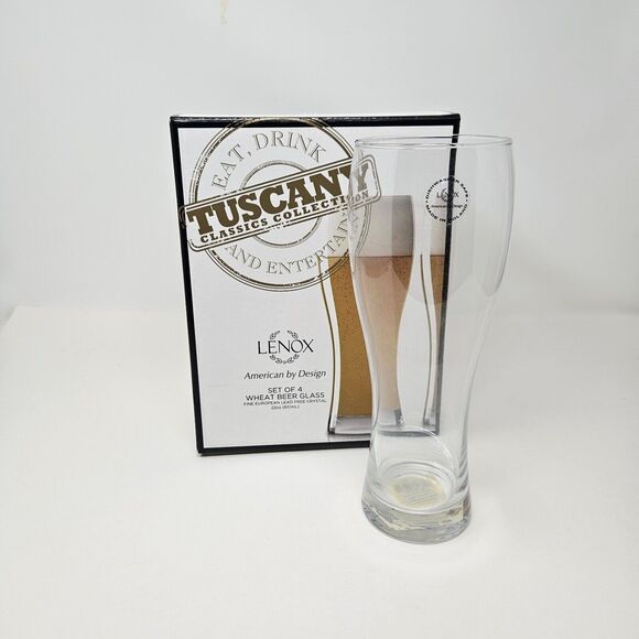 Lenox Tuscany Craft Beer Set 4 Collection Classics 22oz Beer Glass - Picture 1 of 5
